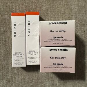 Unused Grace & Stella Lip Mask and Morphe Lipstick